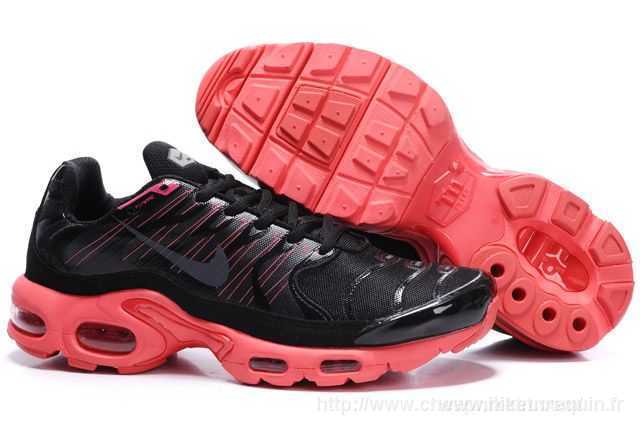 moins cher Air Max TN chaussures Nike fision noir rouge (1)